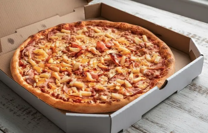 Hawaiian Pizza at Freshslice Pizza Saskatoon